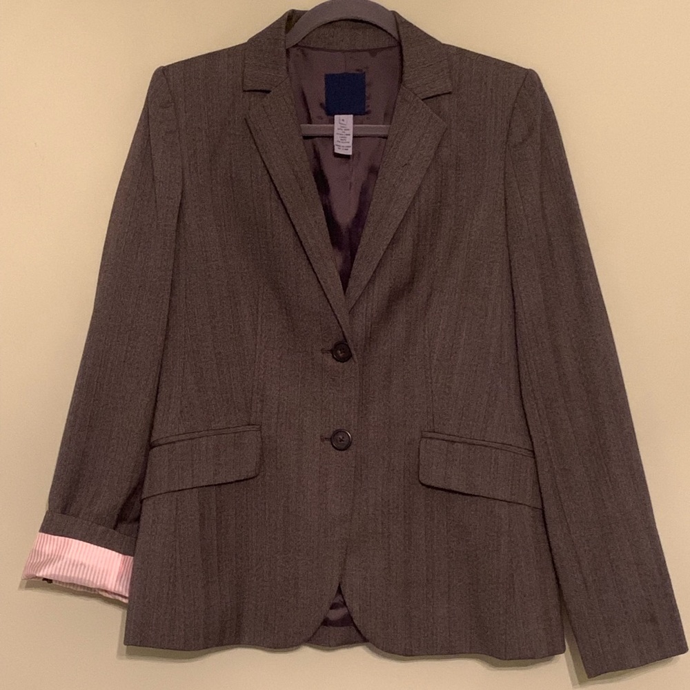 Jcrew Gray Wool Suit Jacket